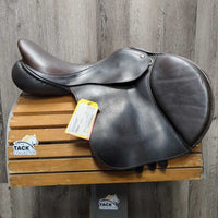 17" *W/XW *6" Sankey SJ Custom Close Contact, 2 Billet Guards, Black Hampton Classic Cover, Med Front & Large Back Blocks, Wool Flocking, Front & Rear Gusset Panels, sm Shoulder Cut Outs, Flaps: 11.25"L x 14.5"W Serial #: 1326161 17 T