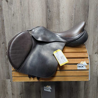 17" *W/XW *6" Sankey SJ Custom Close Contact, 2 Billet Guards, Black Hampton Classic Cover, Med Front & Large Back Blocks, Wool Flocking, Front & Rear Gusset Panels, sm Shoulder Cut Outs, Flaps: 11.25"L x 14.5"W Serial #: 1326161 17 T