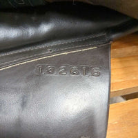 17" *W/XW *6" Sankey SJ Custom Close Contact, 2 Billet Guards, Black Hampton Classic Cover, Med Front & Large Back Blocks, Wool Flocking, Front & Rear Gusset Panels, sm Shoulder Cut Outs, Flaps: 11.25"L x 14.5"W Serial #: 1326161 17 T