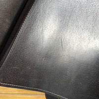 17" *W/XW *6" Sankey SJ Custom Close Contact, 2 Billet Guards, Black Hampton Classic Cover, Med Front & Large Back Blocks, Wool Flocking, Front & Rear Gusset Panels, sm Shoulder Cut Outs, Flaps: 11.25"L x 14.5"W Serial #: 1326161 17 T