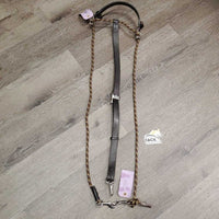 Yacht Rope Chambon, Snap & Leather Crown Piece *vgc, clean, Broken/TIED nylon rope end, creases