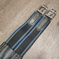 FS Thick Padded Leather Girth, 2x Els, D Ring *xc/like new, clean