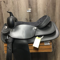 17" XW 6.5" Wintec Synthetic Western Saddle, Plastic Stirrups, Neoprene Cinch *no hobble straps Serial #: 221827