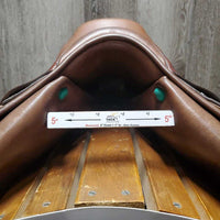 18.5 *MW 5" Amerigo DJ CC Saddle, 4 Billet Guards, Yellow Cotton Cover, Wool Flocking, Long Med Front & Med Back Blocks, Flaps: 14.25"L x 14"W Serial #: 18 1/2 L1555101 +2 1/2 DJ 4