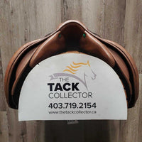 18.5 *MW 5" Amerigo DJ CC Saddle, 4 Billet Guards, Yellow Cotton Cover, Wool Flocking, Long Med Front & Med Back Blocks, Flaps: 14.25"L x 14"W Serial #: 18 1/2 L1555101 +2 1/2 DJ 4