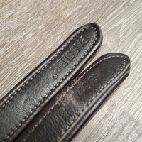 Pr Thick Nylon Lined Soft Stirrup Leathers *xc/vgc, clean, mnr dents, rubs, scrapes & scratches