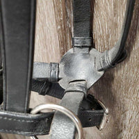 Flat Leather Bitless Bridle *xc/like new, mnr dusty & stains