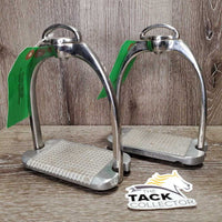 Wide Base Stirrup Irons, Swivel Top *vgc, clean, mnr dirt, stain, rubs & stains