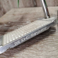 Wide Base Stirrup Irons, Swivel Top *vgc, clean, mnr dirt, stain, rubs & stains