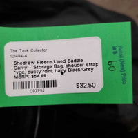 Fleece Lined Saddle Carry - Storage Bag, shouder strap *vgc, dusty?dirt, hairy