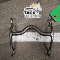 #651 Med Port Sweet Iron Western Curb Bit *gc, clean, mnr rust, scuffs & stains