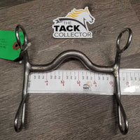 #651 Med Port Sweet Iron Western Curb Bit *gc, clean, mnr rust, scuffs & stains