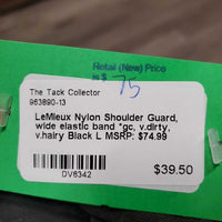 Nylon Shoulder Guard, wide elastic band *gc, v.dirty, v.hairy