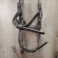 Padded Anatomical Bridle, adjustable Noseband, Buckles *vgc, mnr dirt?stains, No Browband, clean