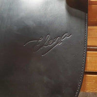 17/17.5" *Adj Set M/W - 5.25" Erreplus Elena Dressage Saddle, Grey Erreplus Cover, Wool Flocking, XLg Exterior Front Blocks, Flaps: 17.5"L x 11"W Serial #: 160509772BMAO
