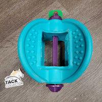 Bizzy Lick Ball Hard Plastic Treat Holder *No string, gc, clean, chewed/rough edges, gunky residue