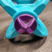 Bizzy Lick Ball Hard Plastic Treat Holder *No string, gc, clean, chewed/rough edges, gunky residue