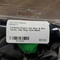 Hair Bow & Bun Cover, Clip, Bag *new