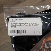 Hair Bun, Bow, Clip, Bling, Bag *new