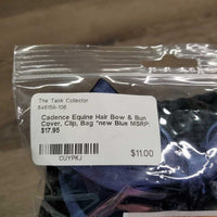 Hair Bow & Bun Cover, Clip, Bag *new