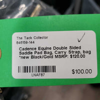 Double Sided Saddle Pad Bag, Carry Strap, bag *new