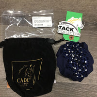 Crystal Hair Net & Scrunchie Combo, Built In Clips, bag *new