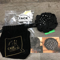 Crystal Hair Net & Scrunchie Combo, Built In Clips, bag *new