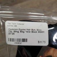 Hair Bun, Bow, Clip, Bling, Bag *new