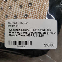 Elasticized Hair Bun Net, Bling, Scrunchie, Bag *new