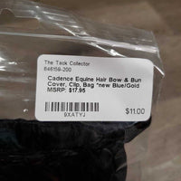 Hair Bow & Bun Cover, Clip, Bag *new