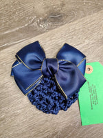 Hair Bow & Bun Cover, Clip, Bag *new