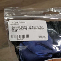 Hair Bow & Bun Cover, Clip, Bag *new