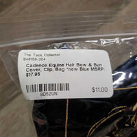 Hair Bow & Bun Cover, Clip, Bag *new