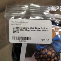 Hair Bow & Bun Cover, Clip, Bag *new