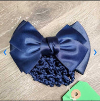 Hair Bow & Bun Cover, Clip, Bag *new