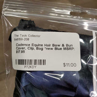 Hair Bow & Bun Cover, Clip, Bag *new