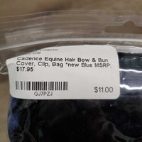Hair Bow & Bun Cover, Clip, Bag *new