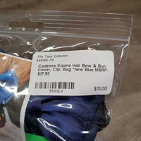 Hair Bow & Bun Cover, Clip, Bag *new