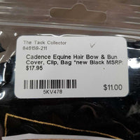 Hair Bow & Bun Cover, Clip, Bag *new