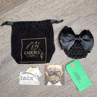 Hair Bow & Bun Cover, Clip, Bag *new