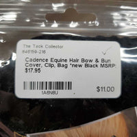 Hair Bow & Bun Cover, Clip, Bag *new