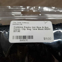 Hair Bow & Bun Cover, Clip, Bag *new