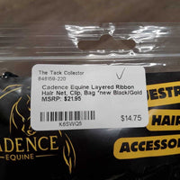 Layered Ribbon Hair Net, Clip, Bag *new