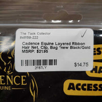 Layered Ribbon Hair Net, Clip, Bag *new