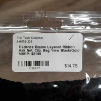 Layered Ribbon Hair Net, Clip, Bag *new