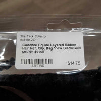 Layered Ribbon Hair Net, Clip, Bag *new