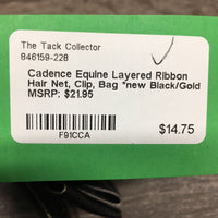 Layered Ribbon Hair Net, Clip, Bag *new