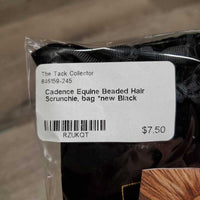 Beaded Hair Scrunchie, bag *new