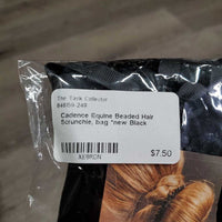 Beaded Hair Scrunchie, bag *new