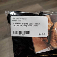 Beaded Hair Scrunchie, bag *new